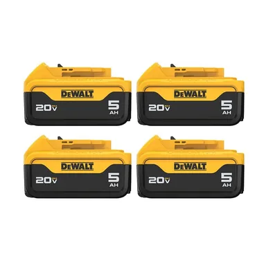 DeWalt DCB205-4, accessory: 20V MAX Lithium-Ion 5.0Ah Battery (4 -Pack)