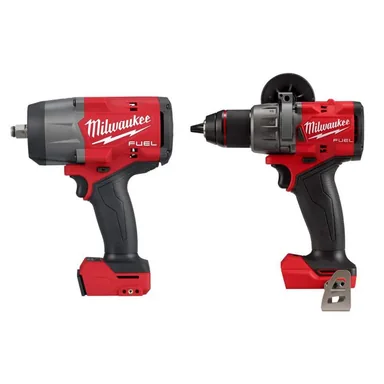 Milwaukee 2967-20-2904-20, bundle: M18 FUEL 18-Volt Lithium-Ion Brushless Cordless 1/2 in. Impact Wrench with Friction Ring and FUEL Hammer Drill/Driver