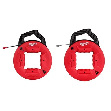 Milwaukee 48-22-4165-48-22-4176, bundle: 100 ft. Polyester Fish Tape with Non-Conductive Tip with 1/8 in. x 120 ft. Steel Fish Tape