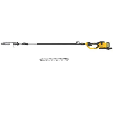 DeWalt DCPS671X1WDT610, bundle: FLEXVOLT 60V MAX 10 in. Cordless Telescoping Pole Saw Kit with (1) 3.0 Ah Battery and Charger w/Extra 10 in. Chain