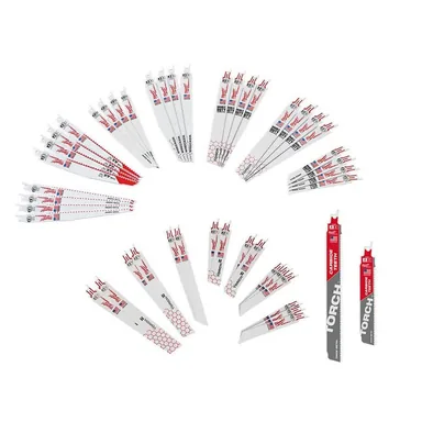 Milwaukee 49-22-1132-49-22-1216Y, bundle: SAWZALL Nail-Embedded Wood and Metal Cutting Bi-Metal Reciprocating Saw Blade Set (50-Piece)