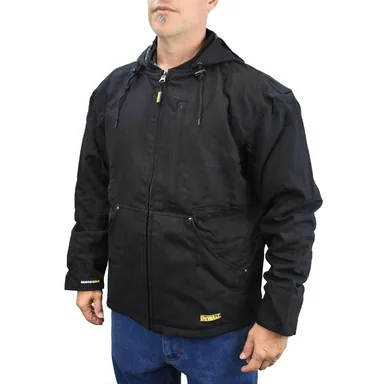 DeWalt DCHJ076ABD1-L, kit: Men's Large 20-Volt MAX XR Lithium Ion Black Heated Heavy Duty Jacket kit with 20Ah Battery and Charger