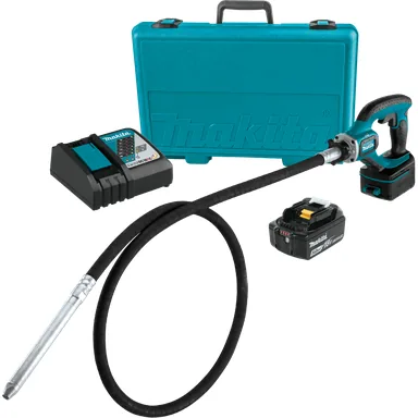 Makita XRV02T, kit: Makita XRV02T 18V LXT Lithium-Ion Cordless 8' Concrete Vibrator Kit (5.0Ah)