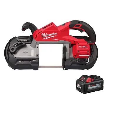 Milwaukee 2929-20-48-11-1865, bundle: M18 FUEL 18V Lith-Ion Brushless Cordless Deep Cut Band Saw w/ High Output 6.0 Ah Battery