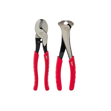 Milwaukee 48-22-6104-48-22-6407, bundle: 10 in. Cable Cutting Pliers and 7 in. Nipping Pliers (2-Piece)