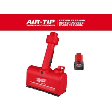 Milwaukee 0980-20-48-11-2420, bundle: M12 AIR-TIP 1-1/4 in. - 2-1/2 in. Wet/Dry Shop Vacuum Utility Nozzle Attachment w/M12 2.0 Ah Compact Battery Pack