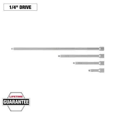 Milwaukee 48-22-9350, accessory: 1/4 in. Drive Wobble Extension Set (4-Piece)