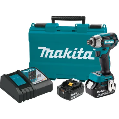Makita XDT21T, kit: Makita 18V LXT Brushless Quick-Shift Mode 4-Speed Impact Driver, 5.0Ah Kit (XDT21T)