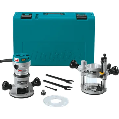 Makita RF1101KIT2, standalone tool: Makita RF1101KIT2 Corded 2-1/4 HP* Router Kit, with Plunge Base