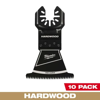 Milwaukee 49-25-1159, accessory: 2-1/2 in. High Carbon Steel Universal Fit Japanese Teeth Hardwood Cutting Multi-Tool Oscillating Blade (10-Pack)