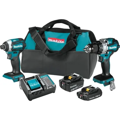 Makita XT296SMR, bundle: Makita XT296SMR 18V LXT Lithium-Ion Brushless Cordless 2-Pc. Combo Kit (2.0Ah/4.0Ah)