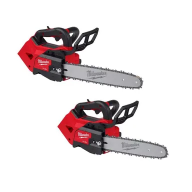 Milwaukee 2826-20C-2826-20T, bundle: M18 FUEL 14 in Top Handle 18V Lithium-Ion Brushless Cordless Battery Chainsaw and M18 12 in Top Handle Chainsaw (2-Tool)