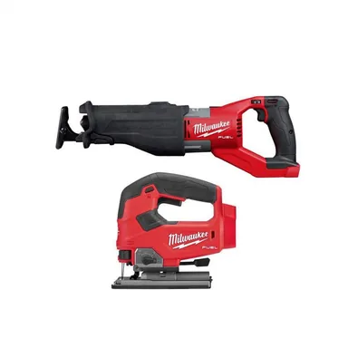 Milwaukee 2722-20-2737-20, bundle: M18 FUEL 18V Lithium-Ion Brushless Cordless Super SAWZALL Orbital Reciprocating Saw w/FUEL Jigsaw