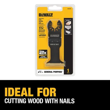DeWalt DWA4204, accessory: Wide Titanium Nitride Coated Oscillating Wood with Nail Blade