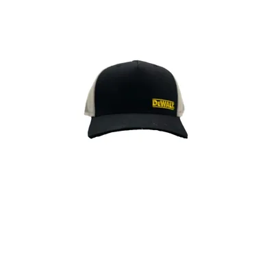 DeWalt DXWW60001-319-OSFA, unpowered: Wallace Unisex One Size Fits All Cotton/Polyester Trucker Black/Grey with Yellow Logo Baseball Cap
