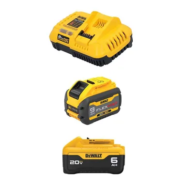 DeWalt DCB609CWDCB206, bundle: 20V/60V MAX flexvolt Lithium-Ion 9. 0Ah Battery and Charger Starter Kit with 20V MAX Lithium-Ion 6. 0Ah Battery