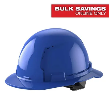 Milwaukee 48-73-1205, accessory: BOLT Blue Type 1 Class C Full Brim Vented Hard Hat with 4-Point Ratcheting Suspension