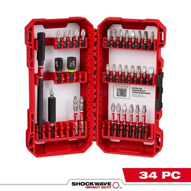 Milwaukee 48-32-5101, accessory: SHOCKWAVE Impact Duty Alloy Steel Driver Bit Set (34-Pieces)