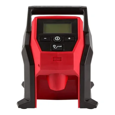 Milwaukee 2475-20, bare tool: M12 12-Volt Lithium-Ion Cordless Electric Portable Inflator (Tool-Only) (photograph from the Home Depot listing)