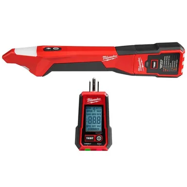 Milwaukee 2222-20-2224-20, bundle: Digitial Circuit Breaker Finder with Digital GFCI Receptacle Tester