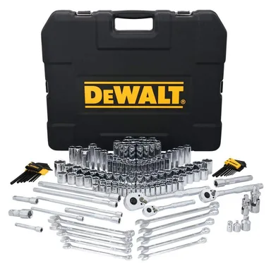 DeWalt DWMT45409, accessory: TOUGHSERIES 185-Piece Mechanics Tool Set for 1/4 in. 3/8 in. and 1/2 in. Drive with Hard Shell Carrier
