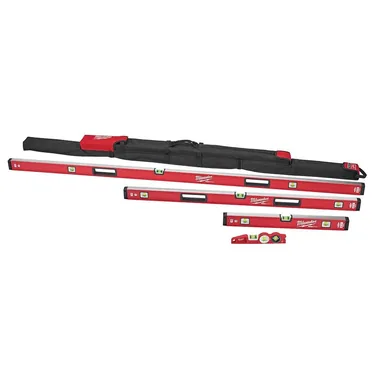 Milwaukee MLBXCM78, unpowered: 10 in. /24 in. /48 in. /78 in. REDSTICK Magnetic Box and Torpedo Level Set