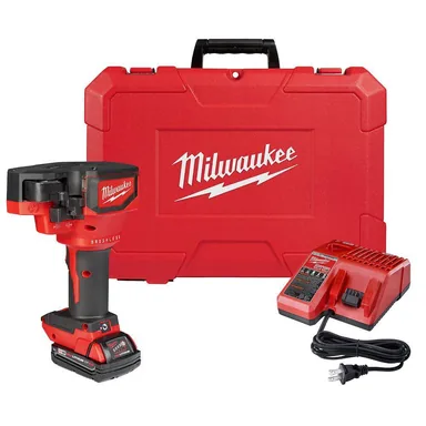 Milwaukee 2872-21, kit: M18 18V Lithium-Ion Cordless Brushless Threaded Rod Cutter Kit with 2.0 Ah Battery, Charger and Case (photograph from the Home Depot listing)