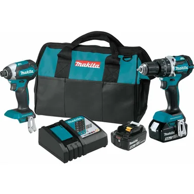 Makita XT269T, bundle: Makita XT269T 18V LXT Lithium-Ion Brushless Cordless 2-Pc. Combo Kit (5.0Ah)