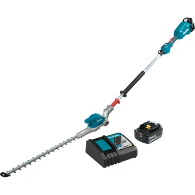 Makita XNU01T, kit: Makita XNU01T 18V LXT Lithium-Ion Brushless Cordless 20" Articulating Pole Hedge Trimmer Kit (5.0Ah)