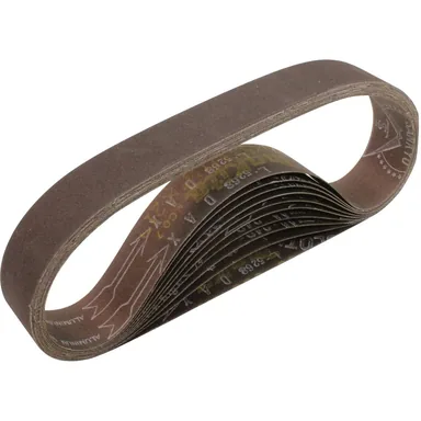 Makita 742337-A, accessory: Makita 742337-A 1-1/8" x 21" Abrasive Belt, 220 Grit, 10/pk