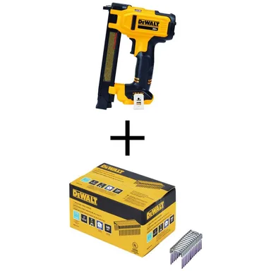 DeWalt DCN701BWRS18100, bundle: 20V MAX Lithium-Ion Cordless Cable Staple Nailer (Tool Only) with 1 in. Insulated Electrical Staples (540 per Box)