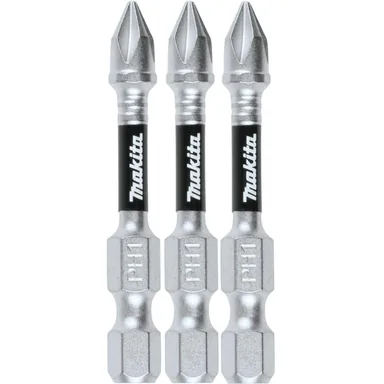 Makita E-00767, accessory: Makita E-00767 Impact XPS #1 Phillips 2" Power Bit, 3/pk