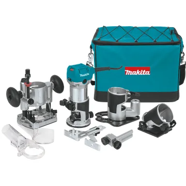 Makita RT0701CX3, standalone tool: Makita RT0701CX3 Corded 1-1/4 HP* Compact Router Kit
