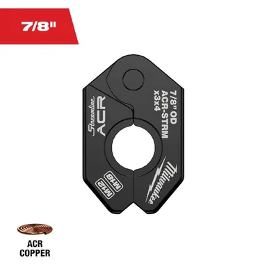 Milwaukee 49-16-2656MX, accessory: 7/8 in. Streamline ACR Copper Pivoting Press Ring for M18 and M12 FORCE LOGIC Press Tool (photograph from the Home Depot listing)