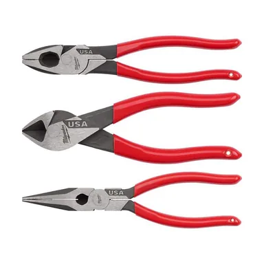 Milwaukee MT500-MT506-MT505, bundle: Linesman Plier with 8 in. Long Nose Plier and 6 in. Diagonal Plier
