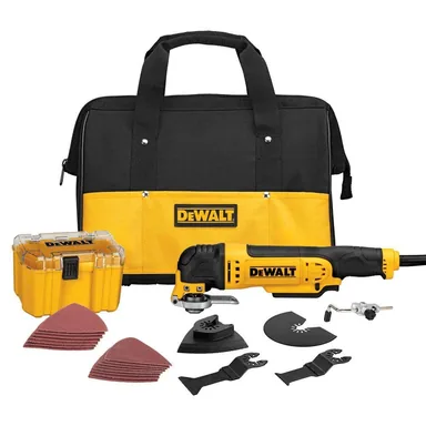 DeWalt DWE315K, standalone tool: 3 Amp Oscillating Multi Tool Kit (29 Piece)