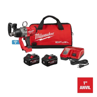 Milwaukee 2867-22, kit: M18 FUEL ONE-KEY 18V Lithium-Ion Brushless Cordless 1 in. Impact Wrench with Friction Ring and Two 8.0 Ah Batteries