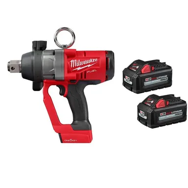 Milwaukee 2867-20-48-11-1862, bundle: M18 FUEL ONE-KEY 18V Lith-Ion Brushless Cordless 1 in. Impact Wrench w/ (2) High Output 6.0 Ah Battery Pack