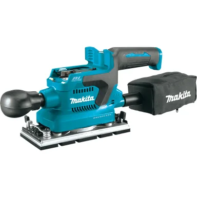 Makita XOB03Z, bare tool: Makita XOB03Z 18V LXT Lithium-Ion Brushless Cordless 1/3 Sheet Finishing Sander, AWS Capable, Tool Only