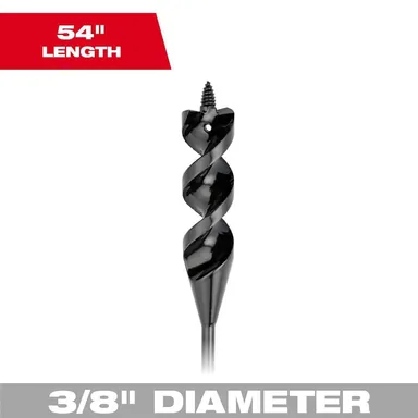 Milwaukee 48-13-8237, accessory: 3/8 in. x 54 in. Cable Bit (photograph from the Home Depot listing)
