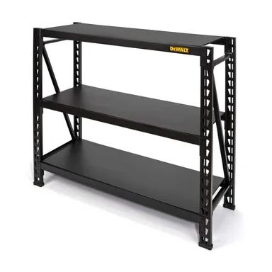 DeWalt DXST4500BLK, accessory: 3-Tier Steel Garage Storage Shelving Unit Black (50 in. W x 48 in. H x 18 in. D)