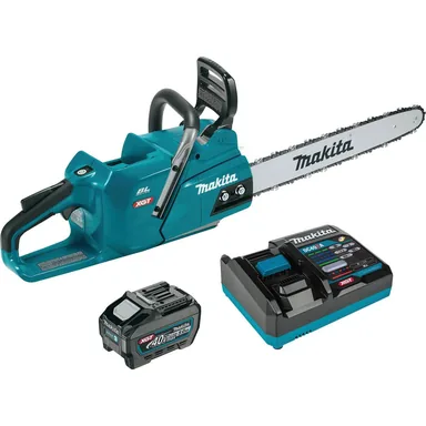 Makita GCU04T1, kit: Makita GCU04T1 40V max XGT Brushless Cordless 18" Chain Saw Kit (5.0Ah)