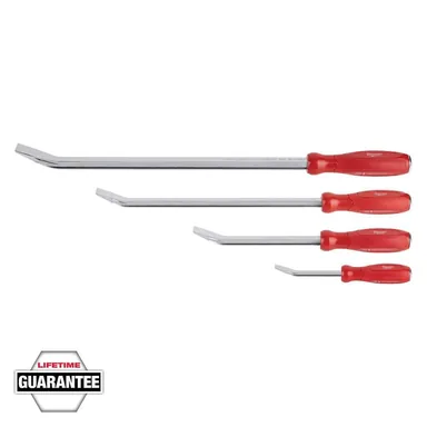 Milwaukee 48-22-9214, unpowered: Pry Bar Set (4-Piece) (photograph from the Home Depot listing)