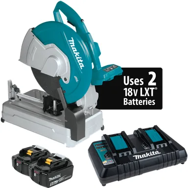 Makita XWL01PT, kit: Makita XWL01PT 36V (18V X2) LXT Brushless 14" Cut-Off Saw Kit (5.0Ah)