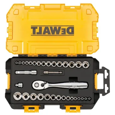 DeWalt DWMT73804, accessory: 1/4 in. and 3/8 in. Drive Ratchet & Socket Set (34-Piece)