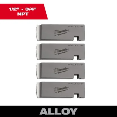 Milwaukee 48-36-1202, accessory: 1 in. to 2 in. NPT Alloy Universal Pipe Threading Dies (photograph from the Home Depot listing)