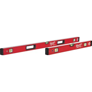Milwaukee MLBXS48, unpowered: 24 in./48 in. REDSTICK Box Level Set