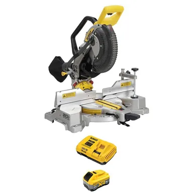 DeWalt DCS714BWCB2108C, bundle: 20-Volt MAX XR Lithium-Ion Cordless 10 in. Dual Bevel Fixed Miter Saw with 20-Volt MAX XR 8.0Ah Battery and Charger