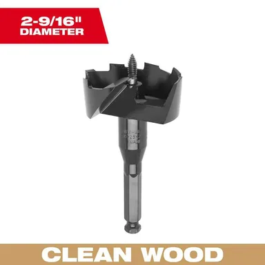 Milwaukee 48-25-2562, accessory: 2-9/16 in. High-Speed Steel Self-Feed Bit (photograph from the Home Depot listing)