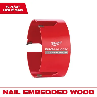 Milwaukee 49-56-9270, accessory: 5-1/4 in. Big Hawg Carbide Hole Saw
